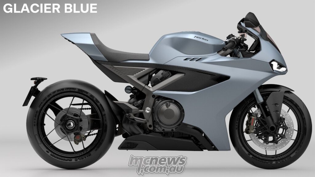 Norton Manx R в цвете Glacier Blue — один из более ярких вариантов в палитре Manx R