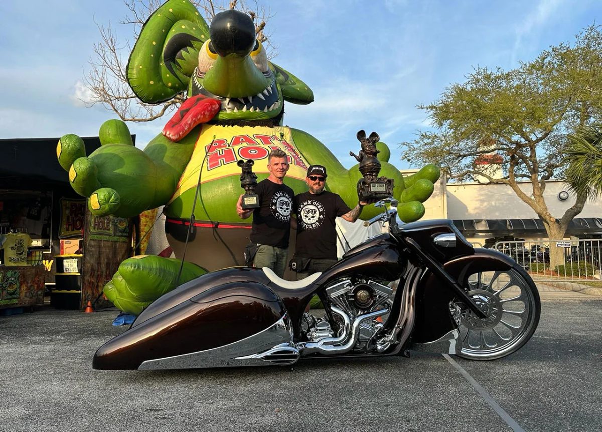Ранний успех в Дейтона: Slow Burn выиграл Extreme Bagger и Best of Show на Rat’s Hole Custom Bike Show 2024 года