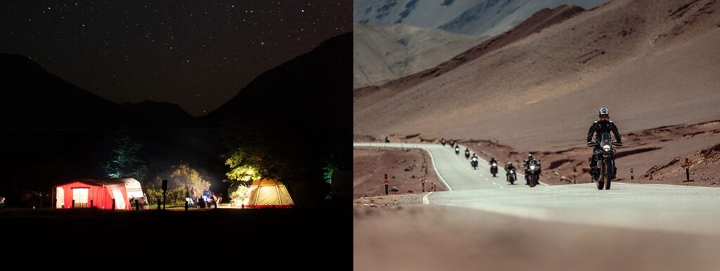 Программа Himalayan Base Camp включает езду, overlanding, мастер-классы, экспедиции и практические приключенческие испытания.