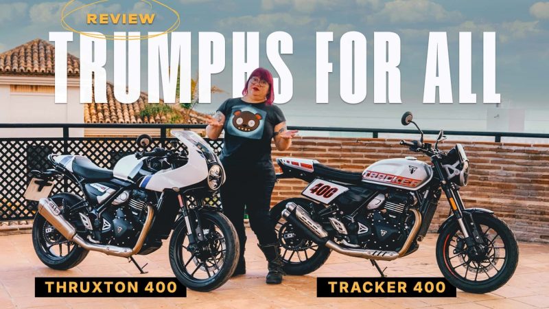 Видеообзор: Triumph Thruxton 400 и Tracker 400