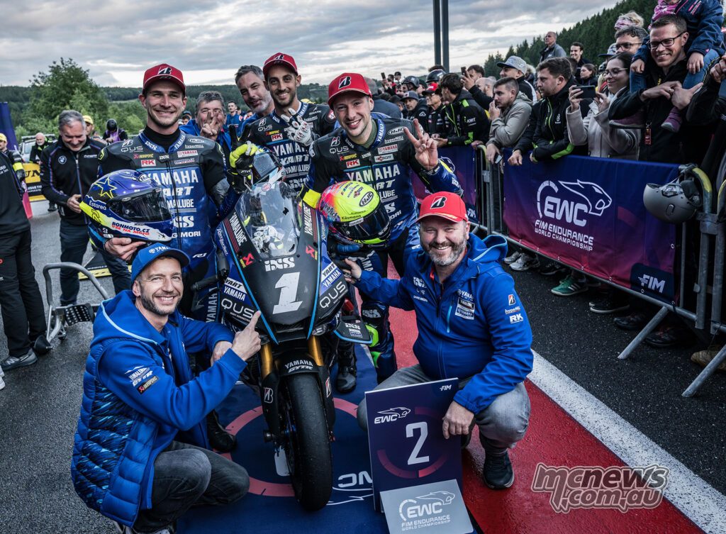 YART Yamaha празднует второе место в Спа — результат, который добавил еще 28 очков к кампании после победы на открытии