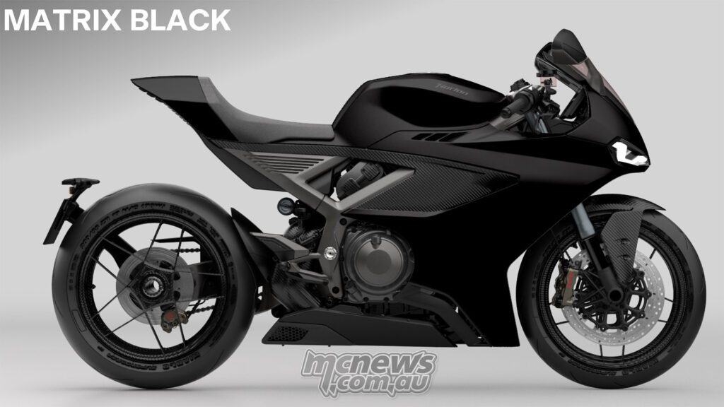 Norton Manx R в цвете Matrix Black, придающем V4-спортбайку более сдержанный и целеустремленный вид