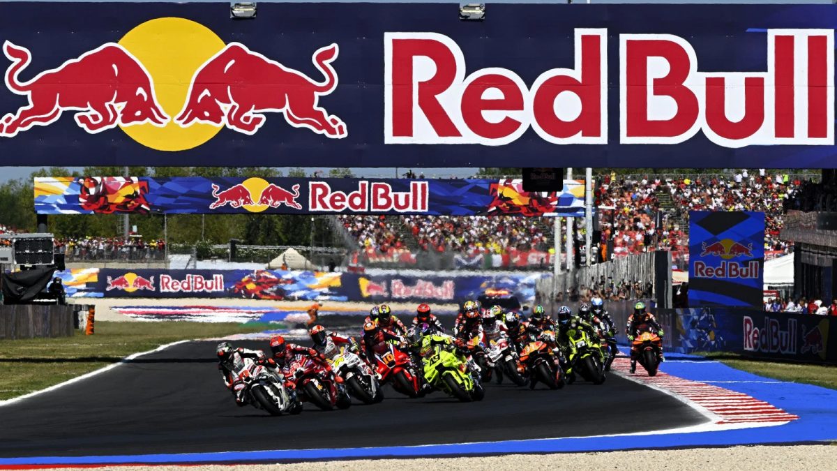 Брендинг Red Bull на этапе MotoGP в Сан-Марино 2026 года