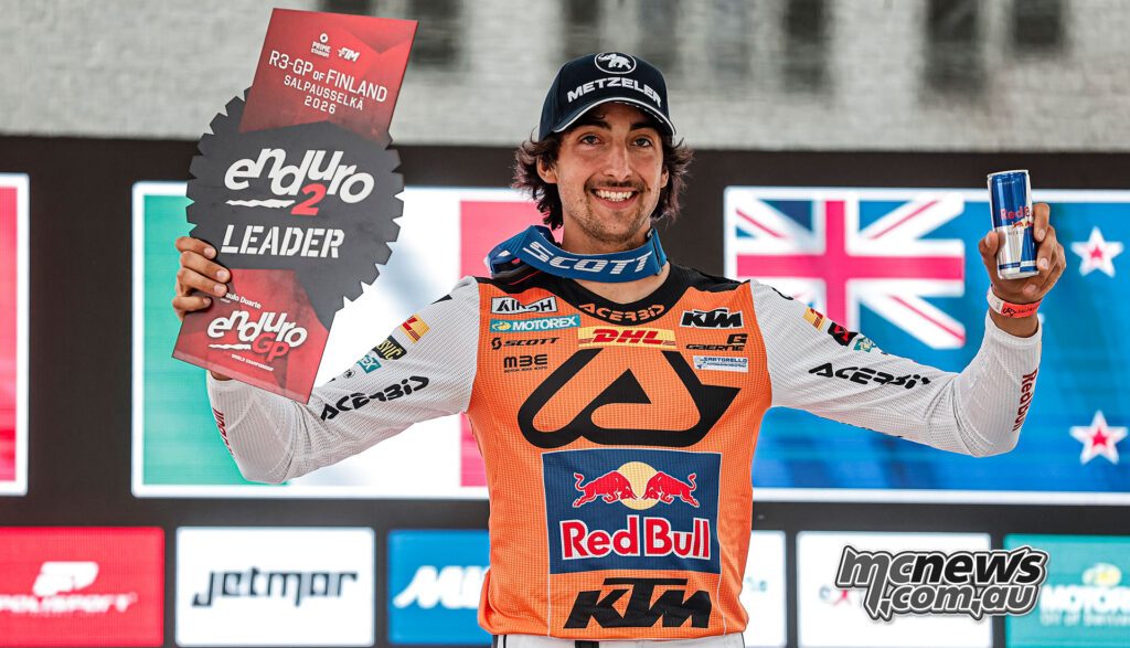 Андреа Верона сохранил лидерскую табличку Enduro2 после еще одного сильного уик-энда Red Bull KTM в Финляндии.