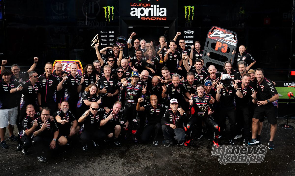 Aprilia отпраздновала два заводских подиума в обеих гонках, а Огура дважды добавил четвёртое место