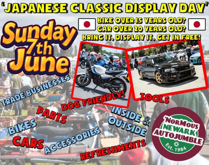 День японской классики пройдет в рамках ’Normous Newark Autojumble в июне