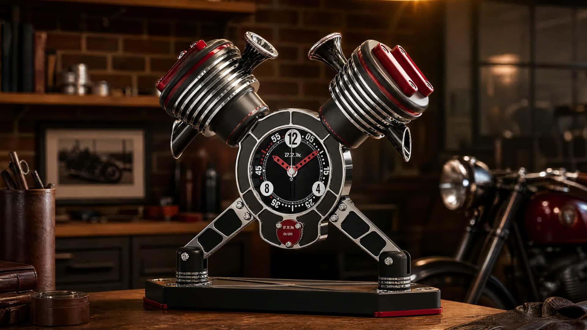 Часы B.R.M V-Twin стоят $6,740 и выглядят как двигатель мотоцикла