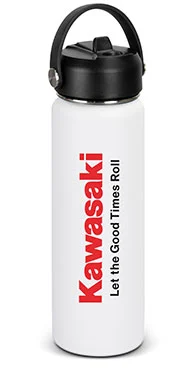 Бутылка Kawasaki Good Times Insulated Bottle объемом 800 мл выполнена из нержавеющей стали с двойными стенками и оснащена