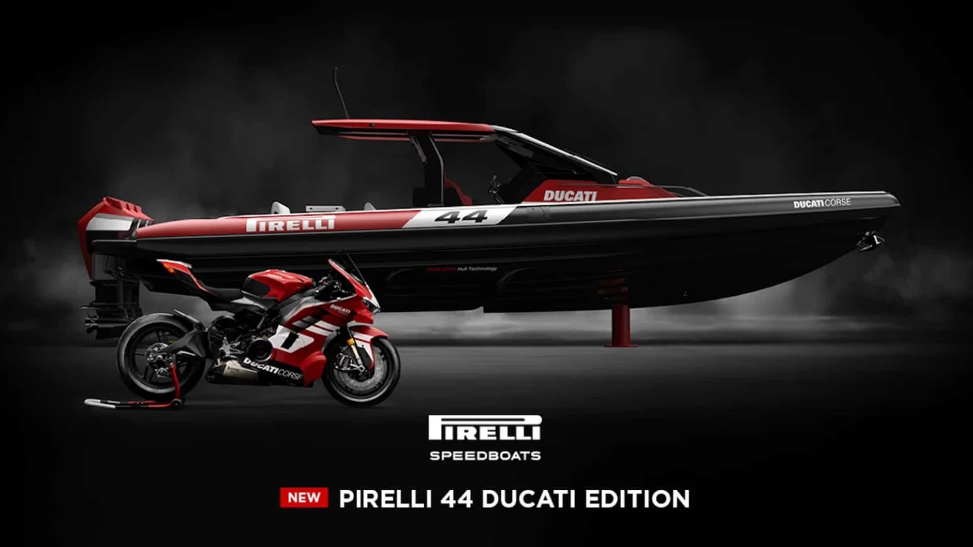 Ducati и Pirelli представили катер мощностью 1500 л.с.