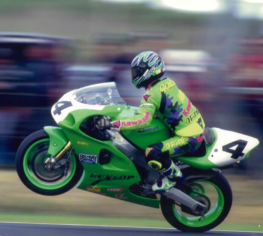 Энтони Гоберт выиграл обе гонки World Superbike на Phillip Island в 1996 году