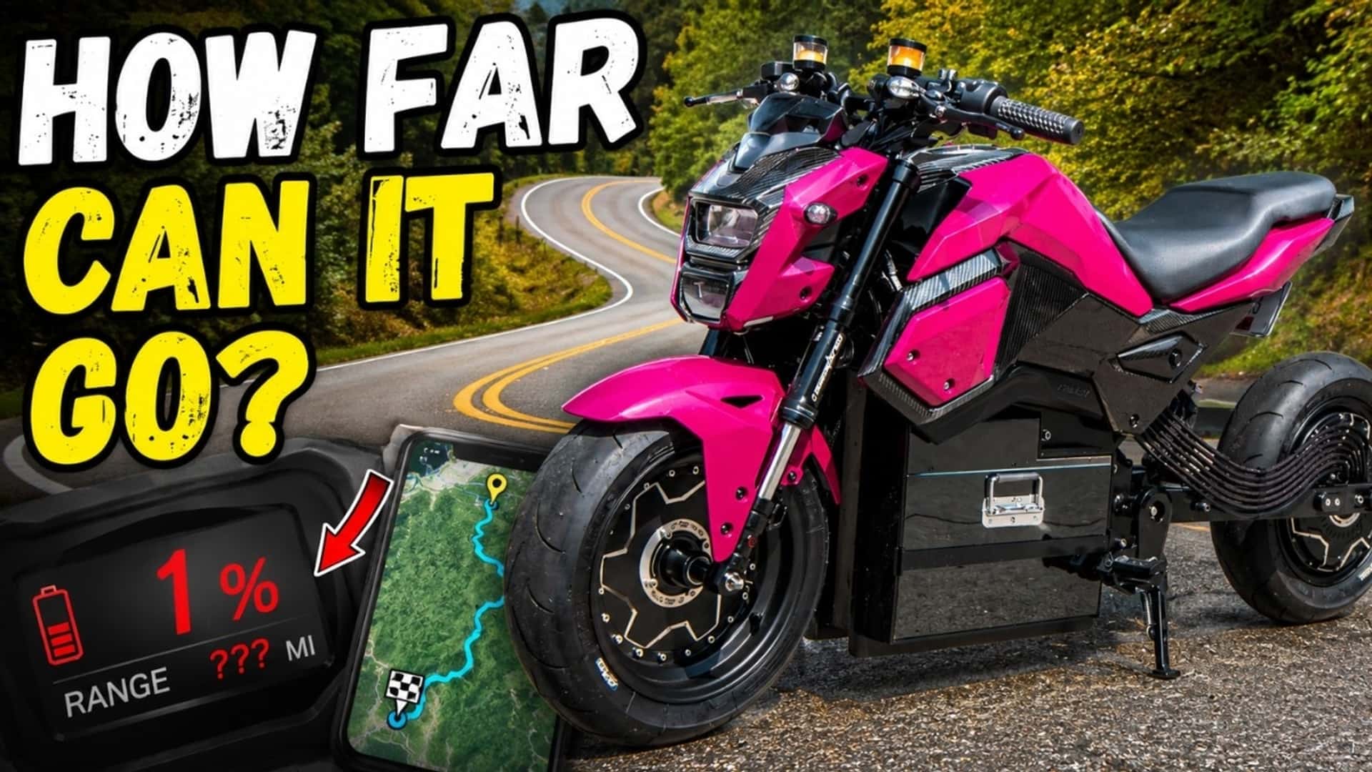 Этот доработанный электрический Honda Grom: какой запас хода дает огромная батарея?