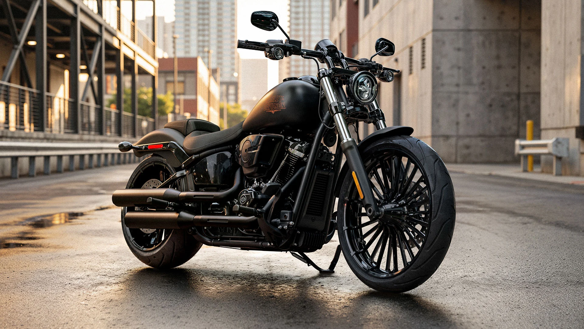 Harley-Davidson Breakout получил черное исполнение