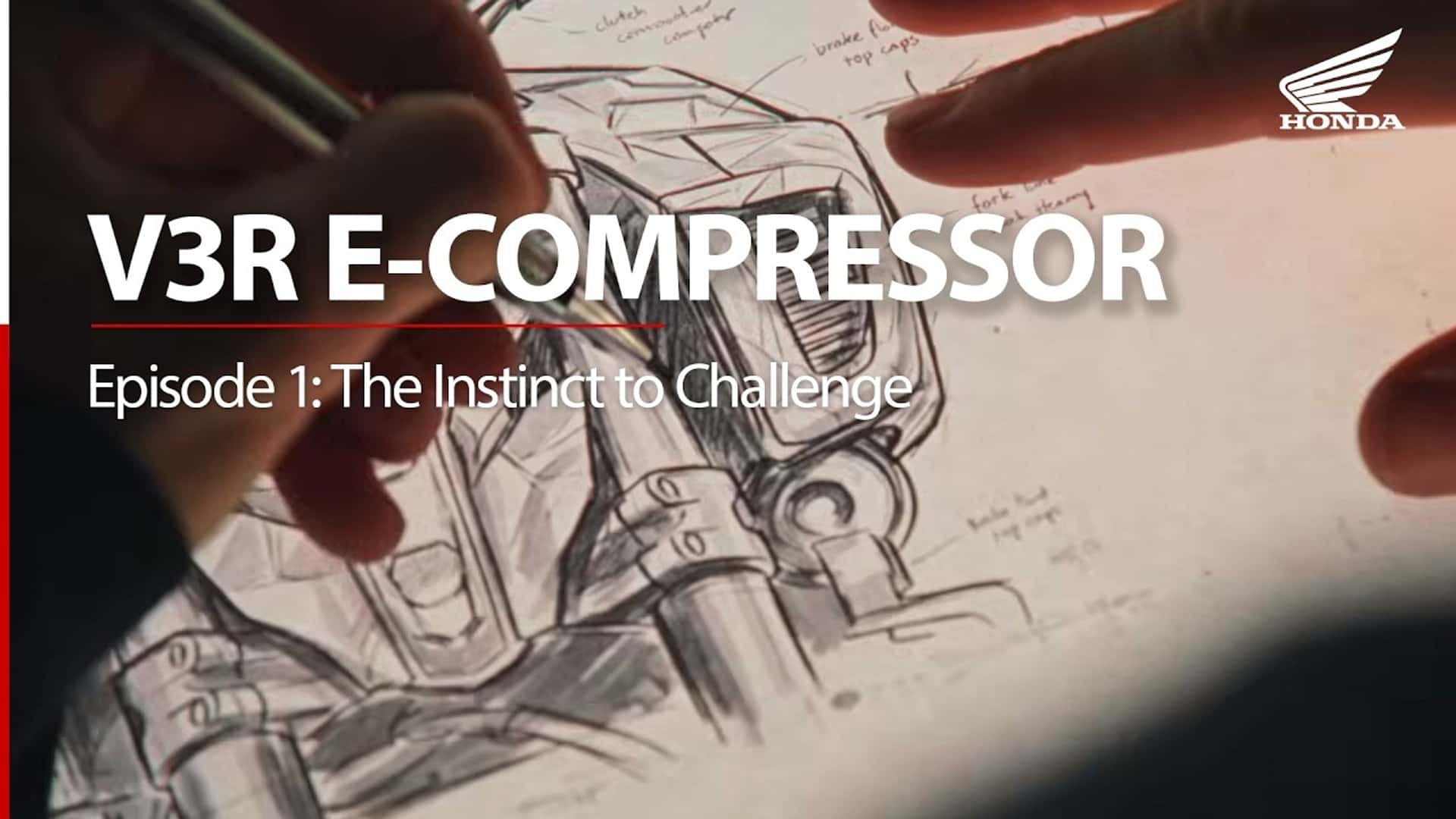 Honda подогревает интерес к V3R E-Compressor перед EICMA
