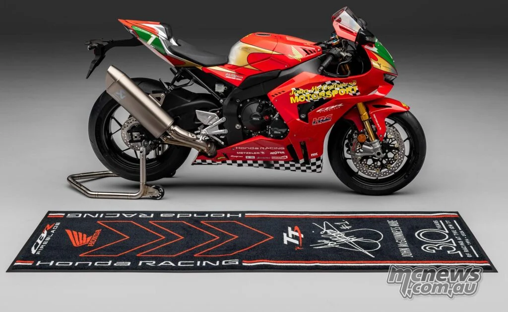 Honda выпустит всего 15 дорожных экземпляров John McGuinness 30th Anniversary CBR1000RR-R Fireblade SP.