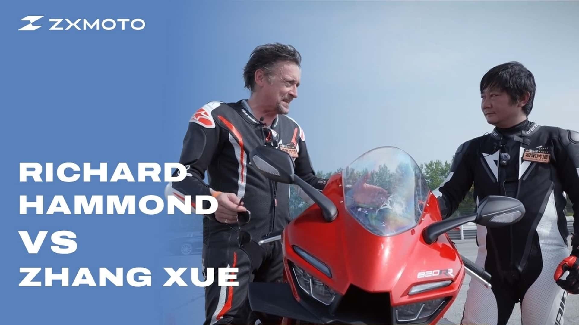 Ричард Хаммонд сравнил ZXMoto 820RR с Ducati Panigale V2 на треке