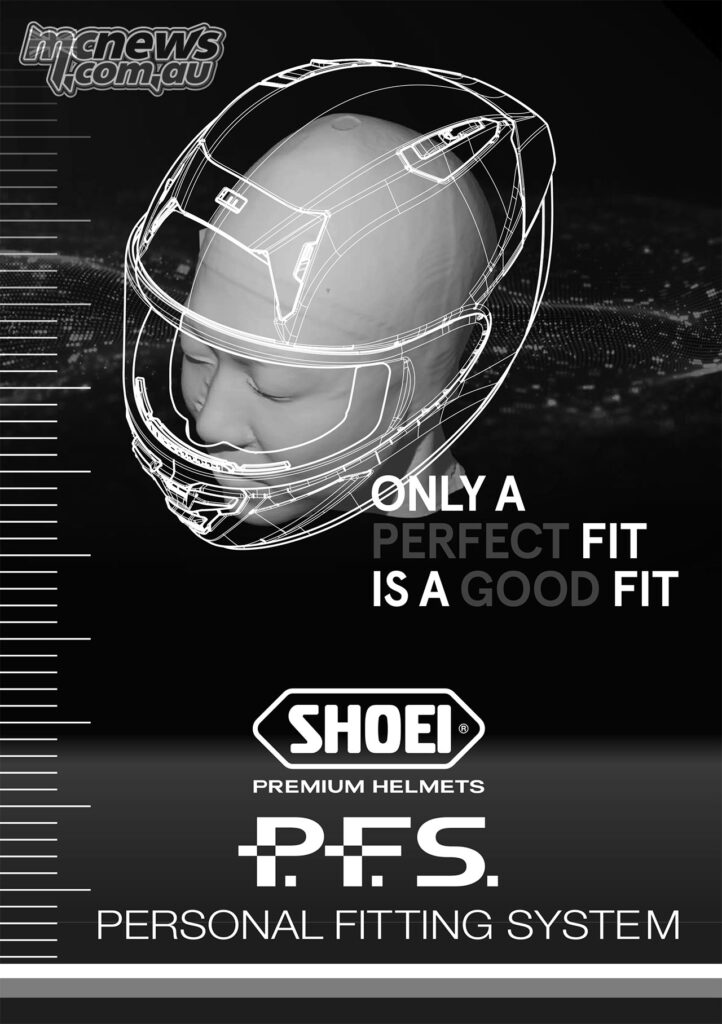 Идея Shoei для PFS: по-настоящему хорошей можно считать только ту посадку, которая равномерно поддерживает голову по всему