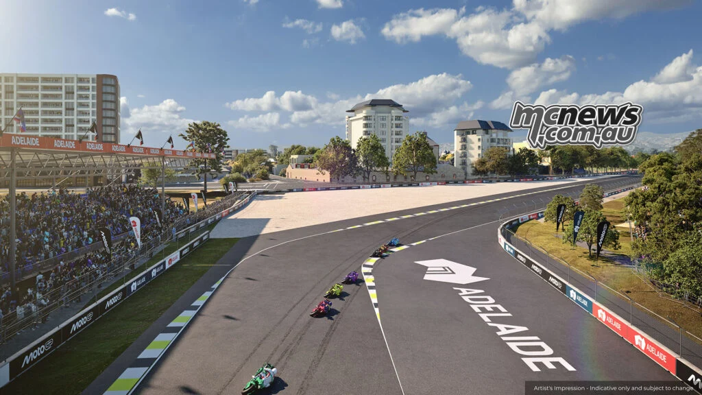 Версия Brewery Bend в повороте 11 для MotoGP, где из-за высокой скорости на входе требуется значительная зона вылета.