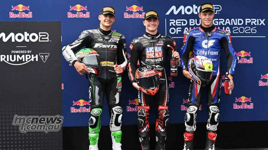 Первый ряд Moto2 на Phillip Island уместился всего в 0,115 секунды – Image RbMotoLens