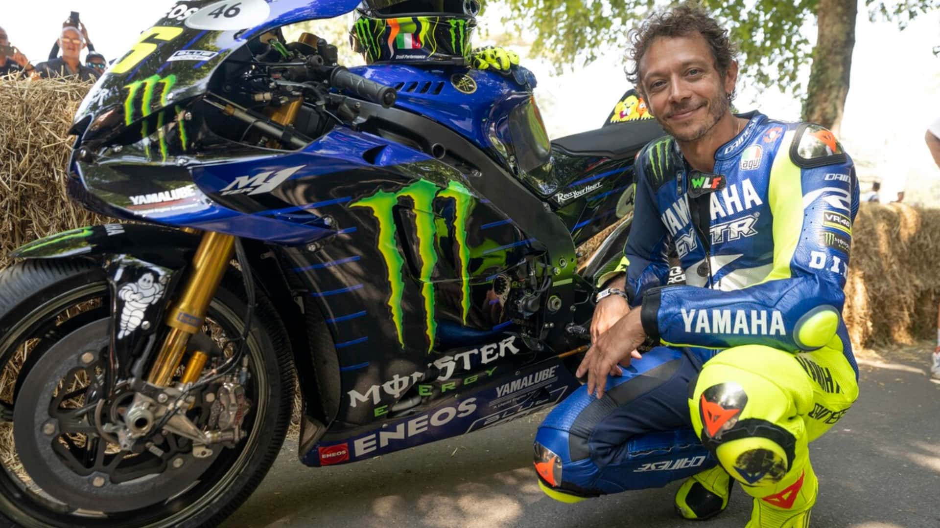 Валентино Росси снова сел на Yamaha M1 на Goodwood Festival of Speed